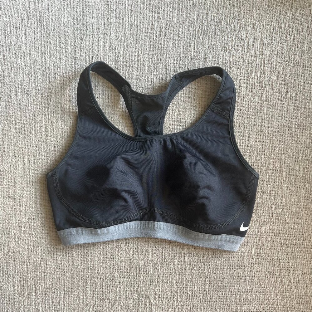 Nike Grey High Impact Sports Bra Small